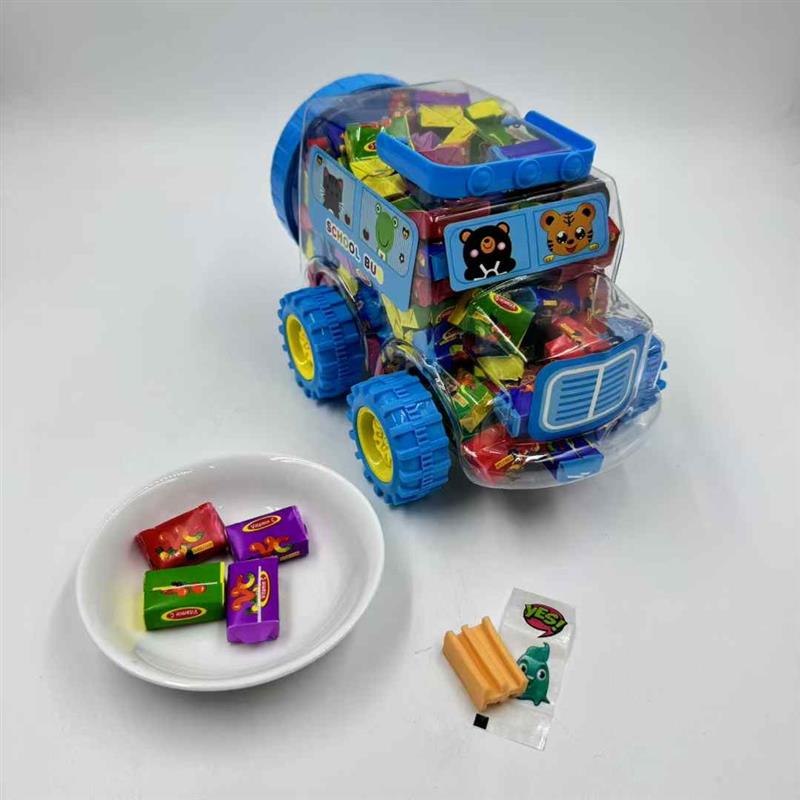 Car bubble gum with tattoo