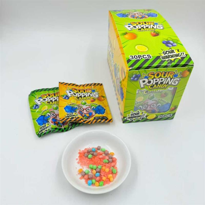 sour poping candy