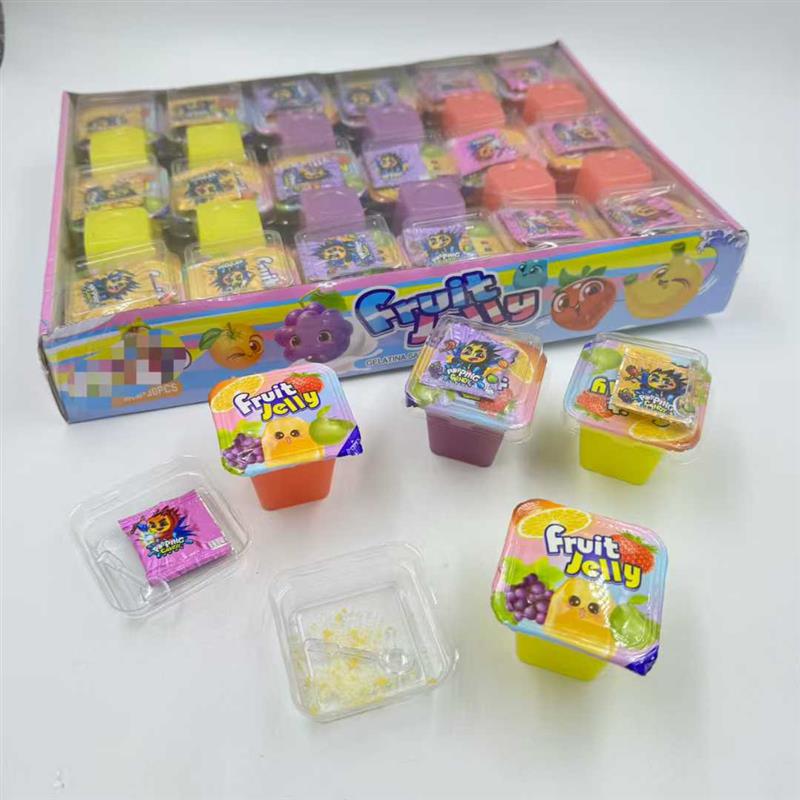 jelly with poping candy