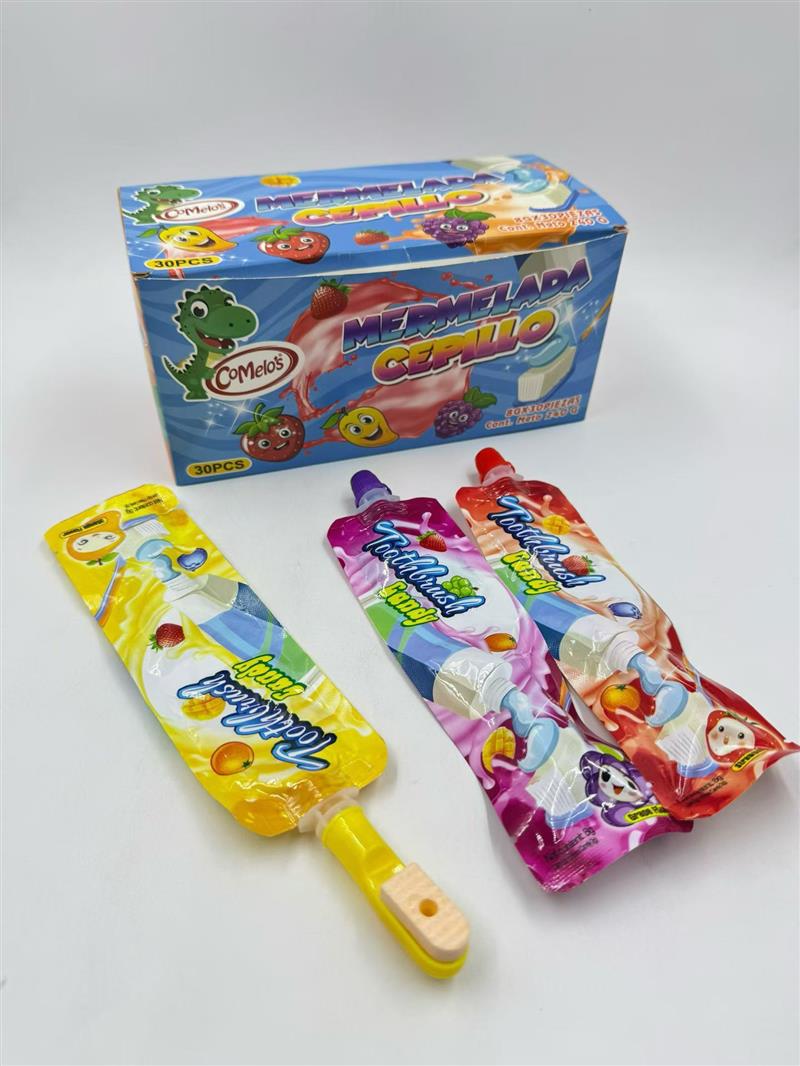 Toothbrush with jam
