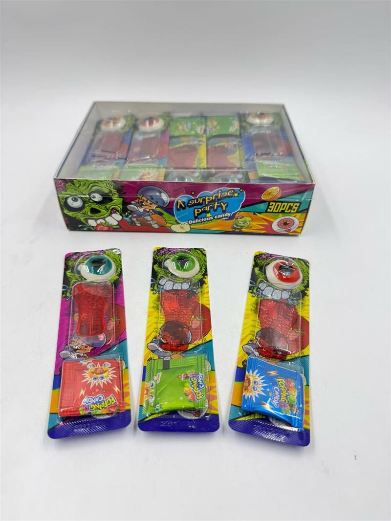 eye tongue gummy with poping