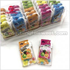 Colorful candy in Flat bottle